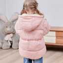 TUONROAD 1-6T Baby Girl Boy Winter Fleece Coats Toddler Warm Puffer Jackets Kids Down Alternative Outerwear (Pink)