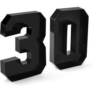 Cardboard Number for Charcuterie 30 Set Fillable Tray 10.2'' Black Charcuterie Paper Box for 30th Birthday Anniversary Party Decorations Chocolate Candy Cupcake Container