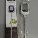YAMRON 4-in-1 Soil Moisture Meter, Digital Plant Temperature/Soil Moisture Test & PH Meter/Sunlight Intensity, Backlight LCD Display for Gardening, Farming and Outdoor Plants