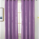 MIULEE Lavender Velvet Curtains - Luxury Blackout Curtains For Bedroom Living Room Thermal Insulated Super Soft Window Drapes Rod Pocket & Back Tab, W52 X L84 Inches,Purple,2 Panels