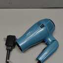 Conair Cord-Keeper Dryer with Folding Handle and Retractable Cord, 1875W Travel Hair Dryer, Ionic Technology, Teal (Blue)