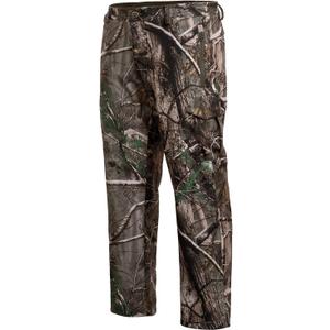 Hunting Pants for Men Camouflage Clothing Gear Windproof Fleece Lined for Winter (L)