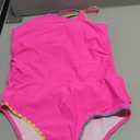 Century Star Girls Tankini Swimsuit with Contrast Trim & Cross Back Straps, Two Piece Bathing Suit UPF 50+ for Teens XL