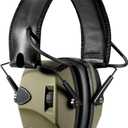 ZOHAN EM054 Electronic Shooting Ear Protection with Sound Amplification, Slim Active Noise Reduction Earmuffs for Gun Range (1pack - Army Green)