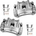 cciyu Front Left & Right Disc Brake Calipers w/Bracket 18B4939 18B4938