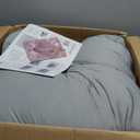 Momcozy Pregnancy Pillows with Cooling Cover, U-Shaped Full Body Maternity Pillow for Side Sleepers 57 Inch - Support for Back, Hip, Belly, Legs for Pregnant Women (Grey- Cooling Fabric)