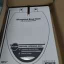 KOHLER K-4774-0 Brevia Elongated White Toilet Seat with Quick-Release Hinges And Quick-Attach Hardware For Easy Clean, White