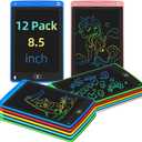 Party Favor 12 Pack LCD Writing Tablet for Kids, 8.5 Inch Colorful Drawing Doodle Board, Erasable Doodle Pad for Toddlers, Educational Learning Toys Birthday Gifts for Boys Girls Age 3 4 5 6 7 8