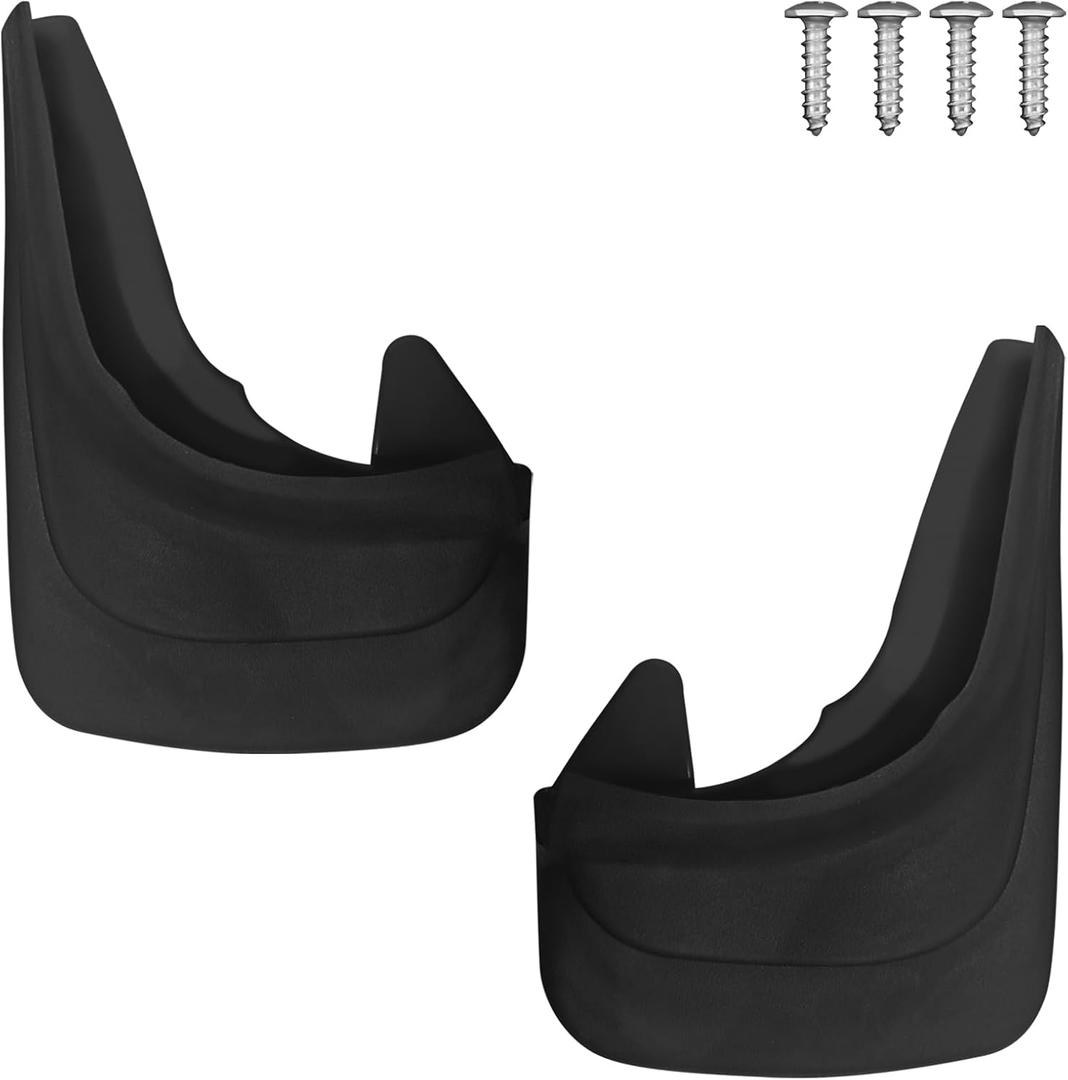 2PCS Mud Flaps Splash Guards, 8.27 x 12.6In Rear Tire Trim for Enhanced Protection, Wheel Mud Flaps Guards Auto for Trucks, Pickup, SUVs, Car Accessories Universal Tire Tailgate (Black)