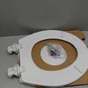 BEMIS 500EC 390 Toilet Seat with Easy Clean & Change Hinges, 1 Pack Round, Cotton White