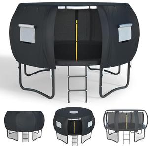 xcz Outdoor Trampoline Cover. Trampoline Tent. Compatible with Most Circular Trampolines, Heavy-Duty Oxford Fabric, Waterproof/UV-Resistant. Full Coverage, only Cover