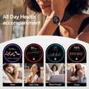 Smart Watch for Women,1.57" Touch Screen Smartwatch for iPhone& Samsung& Android,Answer/Make Call,Fitness Tracker with Heart Rate/SpO2/Sleep Monitor,IP68 Waterproof,110+ Sports Mode,2 Bands