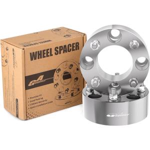 GAsupply ATV Wheel Spacers 4x110, Compatible with CFMoto, Segway, Yamaha, 2" 50mm Wheel Spacer Adapters 74mm Hub Bore with 121.25 Studs, 2 Pack (silver)