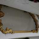 Varsoul Gold Antique Mirror 19x 32, Vintage Mirror for Wall, Metal Framed Baroque Decorative Perfect for Bedroom, Living Room, Bathroom, Hallway