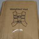 Zikopomi Weighted Vest Woman Man, 6lb / 8lb / 12lb / 16lb / 20lb / 25lb / 30lb Weight Vest with Reflective Stripes for Workout, Strength Training, Running, Fitness, Muscle Building, Weight Loss, Rucking Vest (Black)