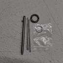 PerKoop 2 Sets Mini Titanium Pen Titanium EDC Pen Bolt Action Pen Portable Useful Cool Gadget with Replacement Refill Keychains Gift Bags Rubber Gasket for Men Women Kids Office Writing (Silver)