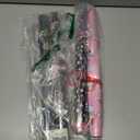 EWES Funny Christmas Wrapping Paper 4 Rolls Set,Black Pink Thick Unique Fun Kids Heavy Duty Premium Jumbo Gift Wrap Sheets,Cute Cartoon with Santa Claus,Reversible,Total 55.54sq.ft