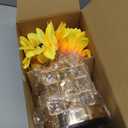 AMWGIMI Sunflowers Flower Lamp,Rechargeable Cordless Touch Table Lamp,3-Colour Infinitely Dimming Small Night Light,Festival Restaurant Bedroom Bar Coffee Shop Birthday Gifts for Women Mom