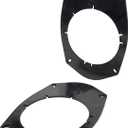 Scosche SA69 6X9" to 5.25-6.5 Speaker Adapters Compatible with Select Import and Domestic Vehicles - 5 1/4" to 6 1/2" Adapter for Car Door Speakers - Sold in Pairs - See Guide in Image for Vehicles