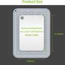 Titanium Cutting Board, 100% Pure Titanium Cutting Boards for Kitchen, Double-Sided Food-Grade Chopping Board for Meat, Vegetables & Fruits, Dishwasher-Friendly (11.42''X7.8'')