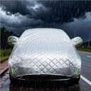 Hail Protector Car Cover Custom Fit for SUV Jeep-Length (181 to 205In) Outdoor Anti Hail Car Covers Waterproof All Weather with Wind Straps for Snow Rain Dust Protection