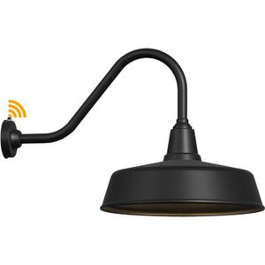JOESA Extra Large 21" Gooseneck Outdoor Barn Light Dusk with Dawn - Farmhouse Style Classic Exterior Light Fixture, Perfect Porch and House Lighting Choice - 1-Pack
