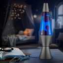 Lava Lamp - 14.5" Cosmic Wave - The Original Motion Light - Purple Wax and Blue Liquid - Item #2633 