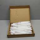 64 Pcs Flameless LED Taper Candles Battery Operated Candles 4 Sizes of 8.5'', 9.65'', 10.83'', 12.8'' Candlesticks Flickering for Halloween Christmas Church Wedding(White)