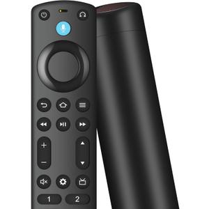 Replacement Voice Remote Control for Smart TVs Stick(2nd/3rd Gen)/4K/Lite, TV Cube(1st/2nd/3rd Gen),Compatible with Insignia/Toshiba/Pioneer AMZ Smart TVs