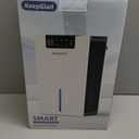 Dehumidifier, Dehumidifiers for Home, 98 OZ Water Tank, (1000sq.ft) Dehumidifiers for Basement Bedroom Bathroom with Auto Shut Off, Washable Air Filter, Timer Setting, 7 Colors Light, White