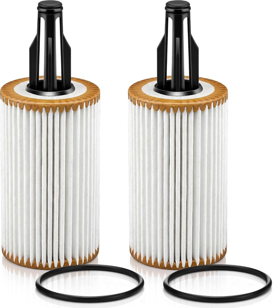 Dreyoo Oil Filter Compatible With HU7025z and 2761800009 (2 Pack) | Compatible With Mercedes Benz ML350 E350 C300 C400 S550 GLK350, Engine Cartridge Oil Filter Replacement with O rings