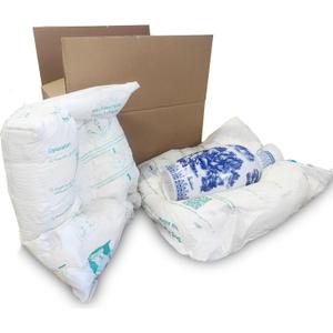 6 Pcs 21”x25” large Size Expanding Packing Foam, Protective Packaging Foam for Shipping Fragile Items, Protects Electronics, PC, Glassware, Pottery & Irregular Shapes