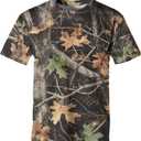 Men's Camo T Shirt Hunting Shirts Short Sleeve Fishing Camouflage Shirt (S)