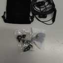 USB C Headphones for iPhone 15 16 17, for Samsung S20-S23 A53 A54 Type C Wired Earbuds, Built-in Microphone Hi-Fi Bass Earphones, 4.9ft Long Cord Magnetic in-Ear Ear Buds with 6 Ear Tips (Black)