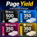 Remanufactured for Epson 232XL Ink Cartridges Combo Pack (10Pack) Latest Upgrade for 232 XL for Epson XP-4200 XP-4205 Workforce WF-2930 WF-2950 Printer 4 Black 2 Cyan 2 Magenta 2 Yellow