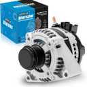 New Alternator Fit for Chevrolet Express 2500 3500/Silverado 1500/Suburban, for GMC Savana 3500/Sierra 1500/Yukon Alternator, 150A 12V 6-Groove Pulley Car Alternator Replacement 1042118340 84143543