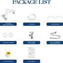 Non-Electric Bidet Attachment for Toilet Seat, Daul Clean Nozzles 3 Modes Adjustable Water Pressure Bidet Toilet Seat Attachment with Pressure Controls Feminine/Posterior Wash(AM-US-TT17N)
