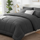 CozyLux Oversized Queen Comforter Set Beige, 7 Pieces Bed in a Bag Comforter Set with Sheets, Luxury Soft Bedding Sets with Down Alternative Comforter, Fitted Sheet, Flat Sheet, Pillowcases & Shams