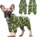 ROZKITCH Small Dog Camo Coat, Pet Windproof Warm Cold Weather Jacket Vest with Luminous Zipper, Jumpsuit Apparel Outfit Clothes for Small Medium Large Dog Camo S (S(Back Length:16"))