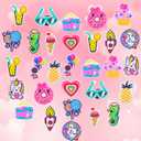 6 x Pinkcow Valentines Day Gifts for Kids Classroom - Valentines Cards with Shoe Charms Bulk for Toddler Class School Exchange Gift - Valentines Kids Party Favors for Boys Girls - 28 Pack