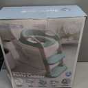 Jool Baby Potty Training Seat with 2 Step Ladder for Toddlers - Splash Guard, Adjustable Height (Aqua)