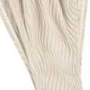 seamoly Women's Bikini Sets Ribbed Beaded Adjustable Spaghetti Strap Swimsuit Tie Side Thong Sexy 2 Piece Bathing Suit (Beige, M)