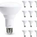 Feit Electric BR30 LED Light Bulb, 65W Equivalent, Dimmable, 650 Lumens, E26 Standard Base, 2700K Soft White, 90 CRI, Recessed Can Light Bulbs, 12-Year Lifetime, BR30DM927CA10K/MP/12, 12 Pack