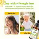 2 x Vitamin D3 K2 Drops for Kids - Omega 3, Vitamin E, Calcium, Magnesium & Zinc for Better Absorption - Liquid MK7 1000 IU D3 Support Healthy Bones, Teeth & Heart - Non-GMO, Pineapple, 2 Fl Oz