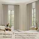 Neutral Pinch Pleat Linen Blackout Curtains 108 Inches Long 2 Panel Set for Living Room Back Tab Pleated Drapes Room Darkening Light Blocking Window Curtain for Bedroom Cottage Farmhouse Taupe 9 FT