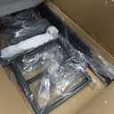 32" H Gold Foyer Chandelier, 8-Light Lantern Tiered Pendant Light Fixture, Large Chandeliers for High Ceilings, Industrial Farmhouse Hanging Chandelier for Entryway Dining Room