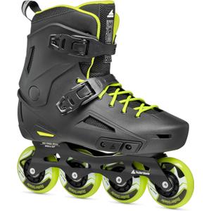 Rollerblade Lightning Men's Urban Inline Skate, Black and Lime (Size 8, Black/White)