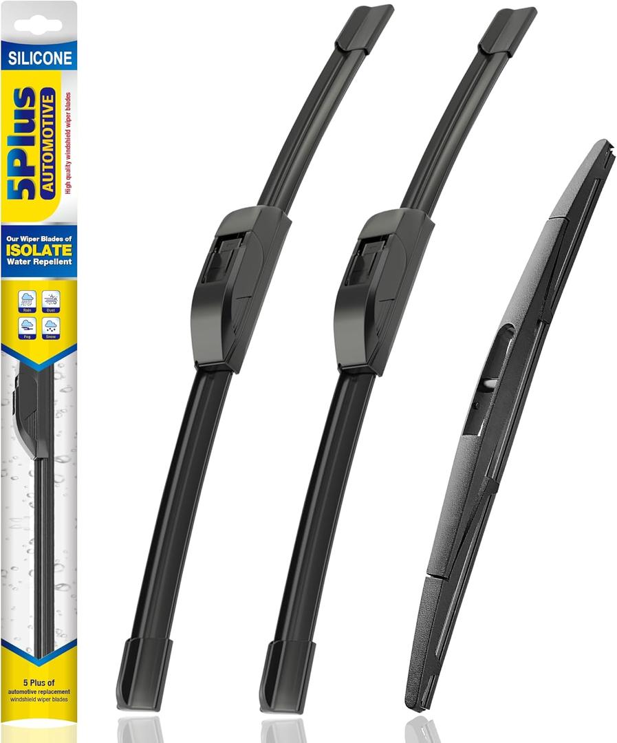 5 PLUS Silicone Windshield Wipers Replacement for 2005-2022 HONDA Odyssey Wiper Blades(Set of 3),Automotive Replacement Windshield Wiper Blades For My Car-26"/22"/16"