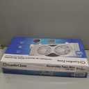 Comfort Zone Twin Window Fan with Remote Control, Removable Cover, Reversible, 9 inch, 3 Speed, 3 Function, Expandable, Exhaust, Airflow 8.40 ft/sec, Ideal for Home, Kitchen, Bedroom & Office, CZ310R (White)