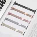 Compatible with Apple Watch Band 38mm 40mm 41mm 42mm 44mm 45mm 49mm, Stainless Steel Slim & Thin Milanese Magnetic Clasp Strap Women and Men Replacement Band for iWatch Series SE 9 8 7 6 5 4 3 2 1